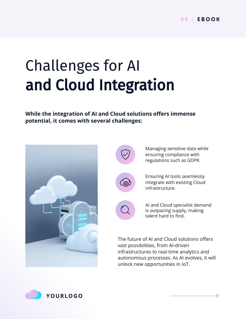 AI for Cloud Solutions Ebook Template - Slide 8 AI for Cloud Solutions Ebook Template - Slide 8
