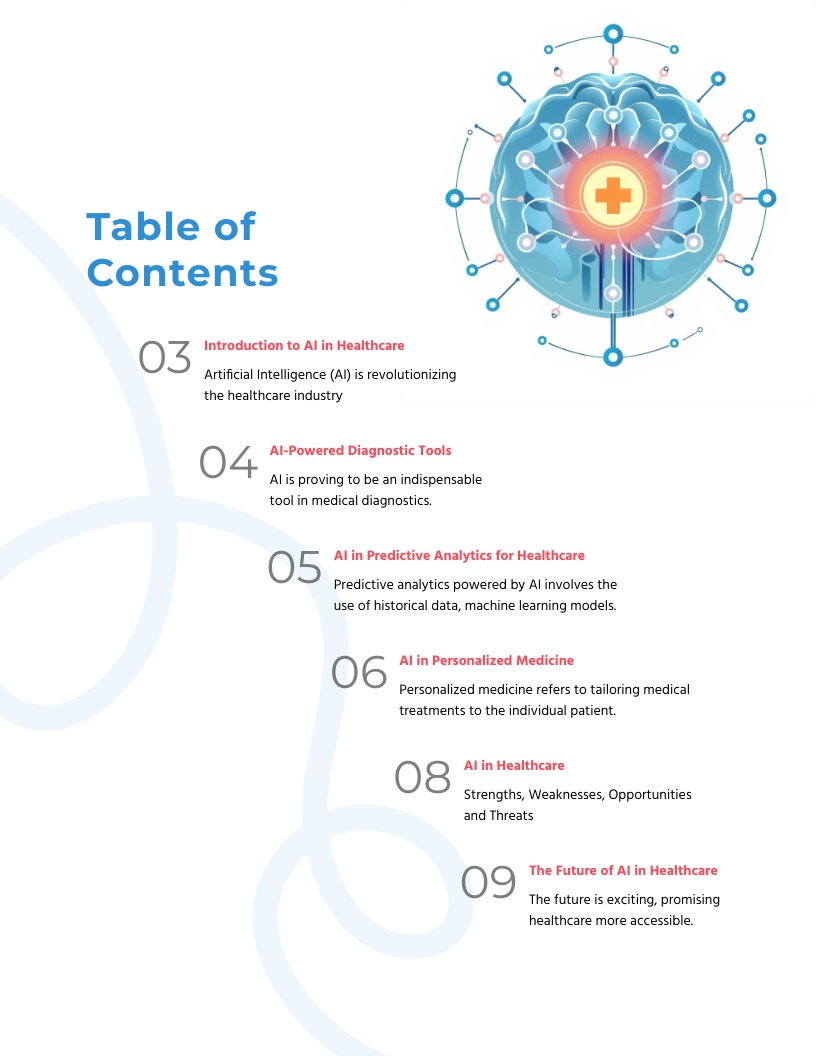 AI for Healthcare Ebook Template - Slide 2 AI for Healthcare Ebook Template - Slide 2