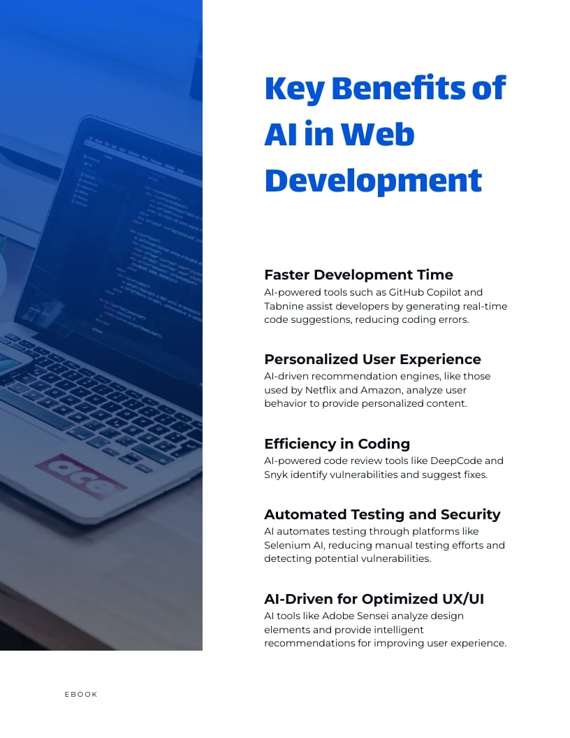 AI for Web Development Ebook Template - Slide 4 AI for Web Development Ebook Template - Slide 4
