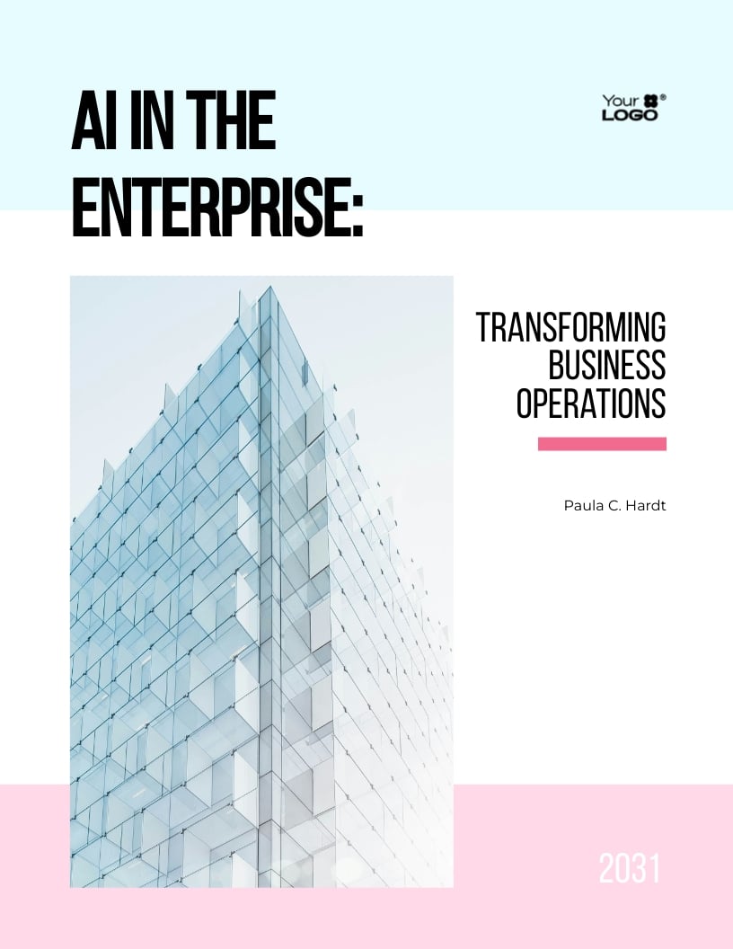 AI in the Enterprise Ebook टेम्पलेट