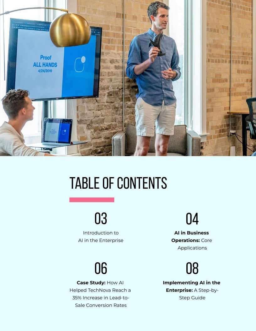 AI in the Enterprise Ebook Template - Slide 2 AI in the Enterprise Ebook Template - Slide 2