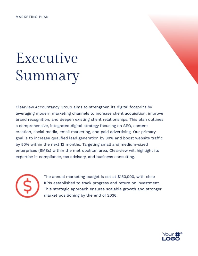 Accountancy Firm Marketing Strategies Template - Slide 4 Accountancy Firm Marketing Strategies Template - Slide 4