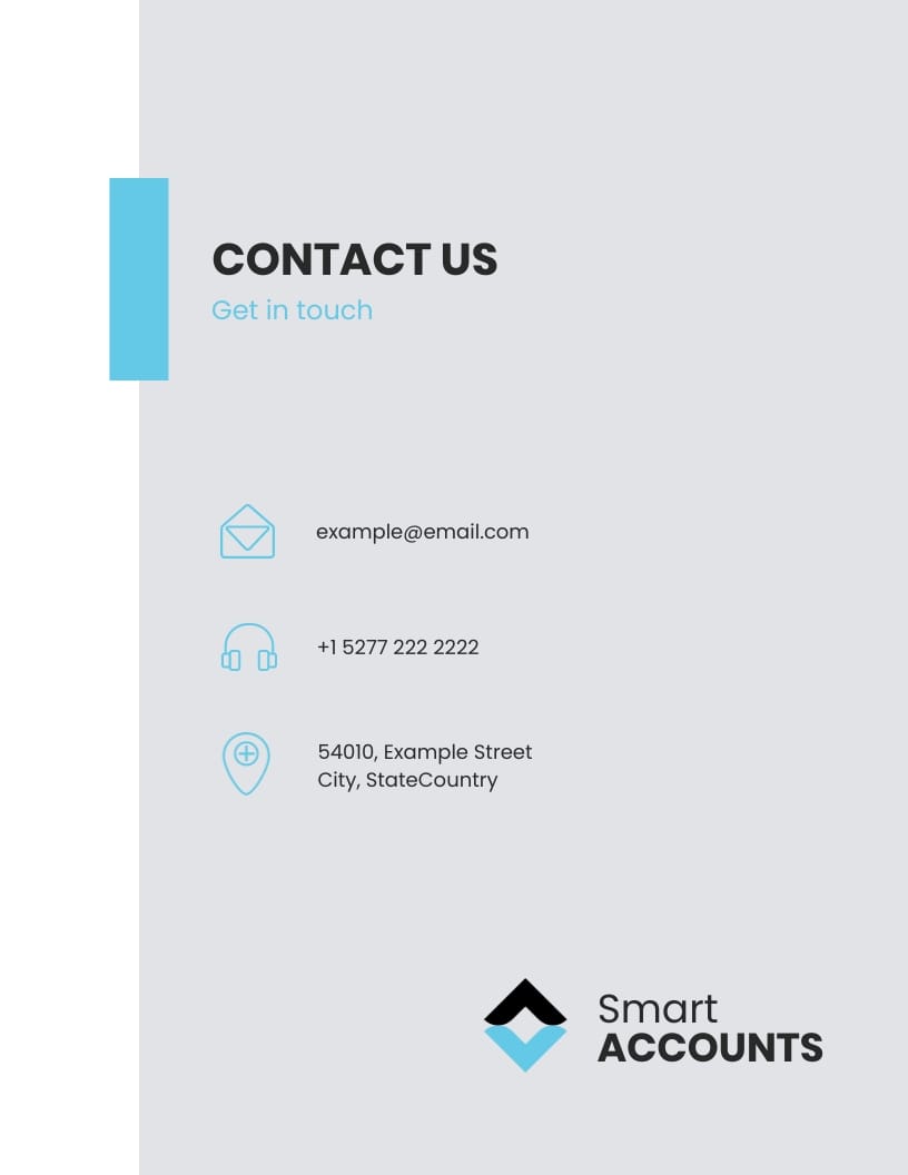 Accounting Firm Booklet Template - Slide 7 Accounting Firm Booklet Template - Slide 7