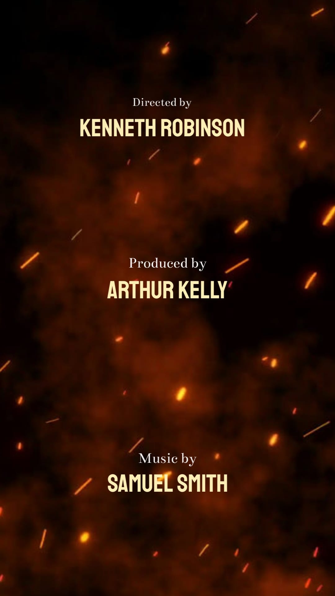 Action Movie Credits Video Vertical Template