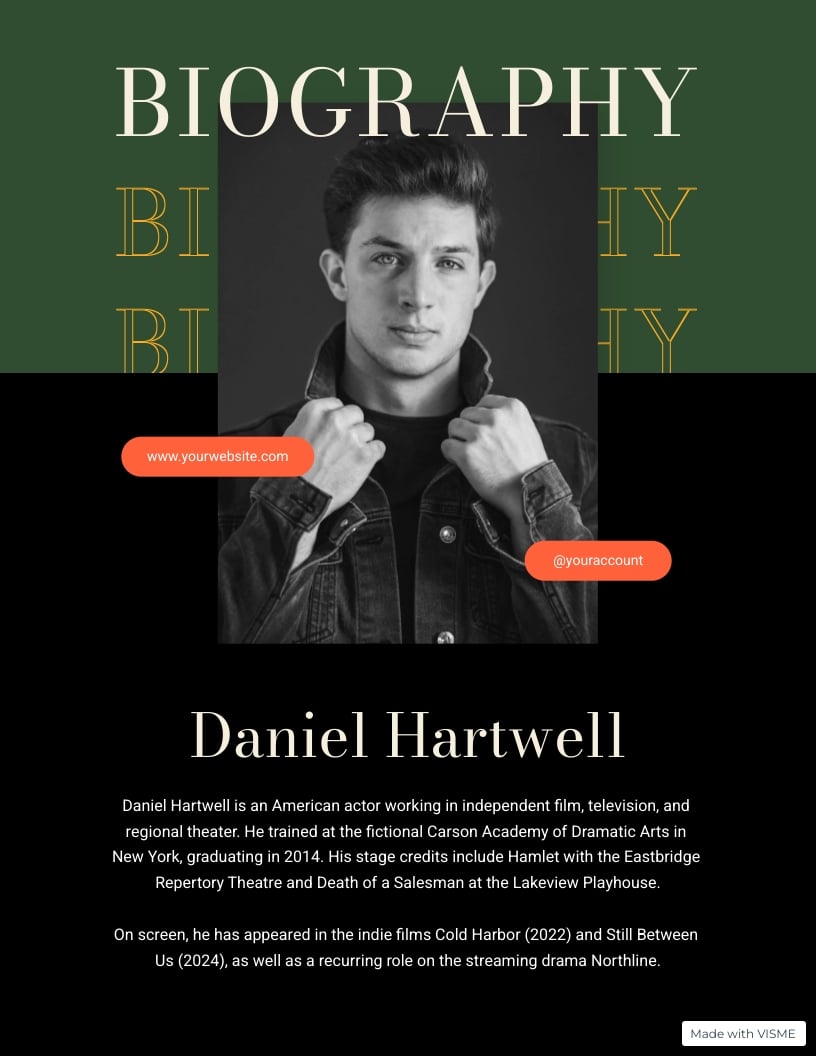 Actor Bio Template