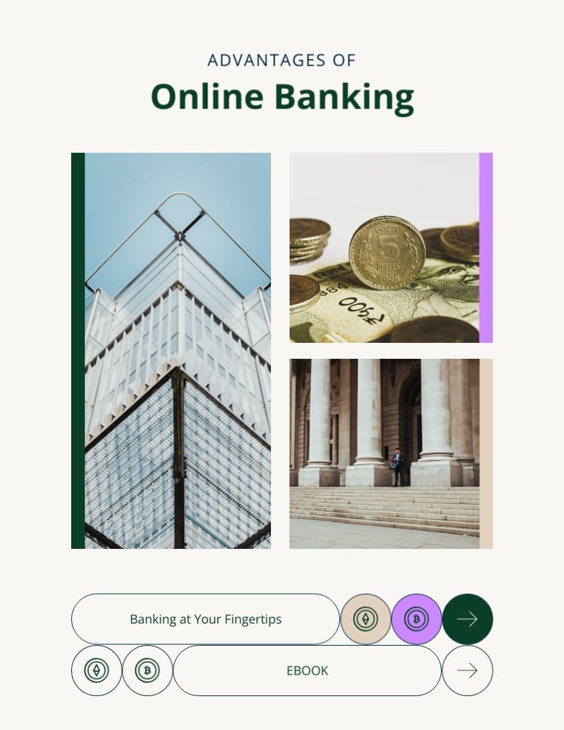 Advantages of Online Banking Ebook Template