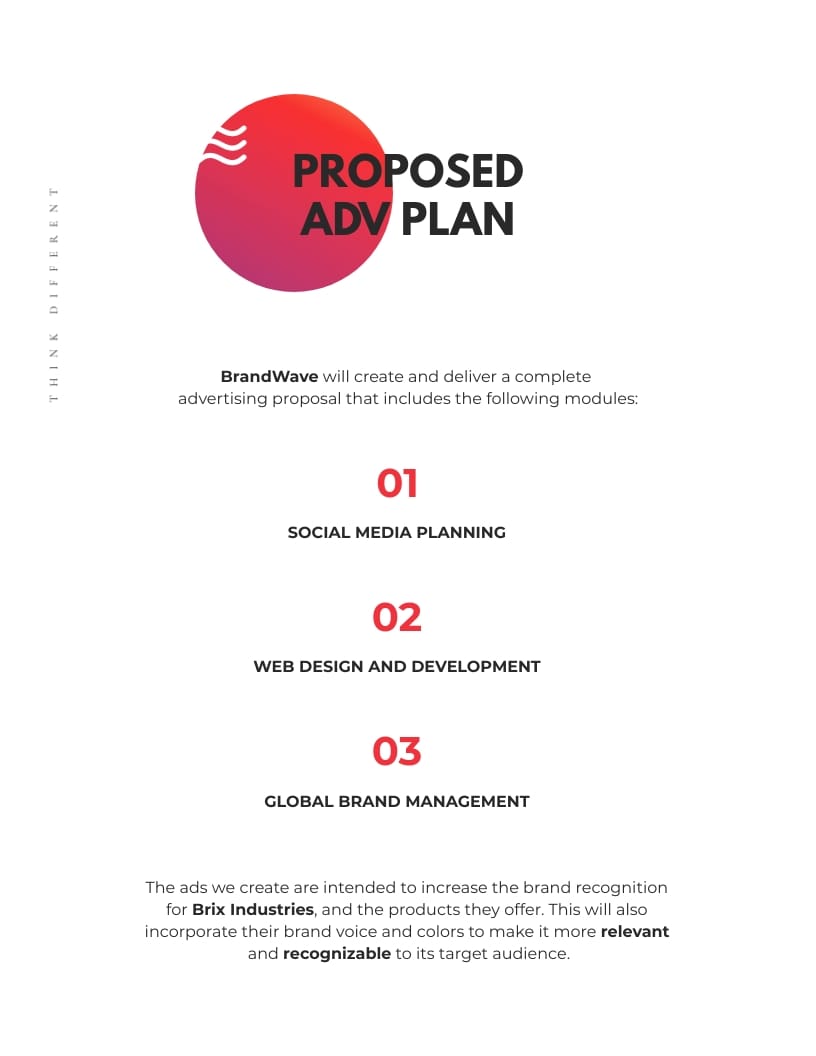 Advertising Proposal Template - Slide 6 Advertising Proposal Template - Slide 6