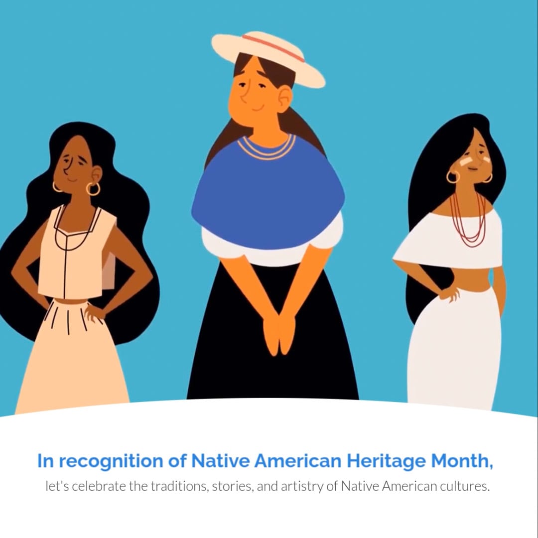 Aesthetic National Native American Heritage Greeting Card Square Template