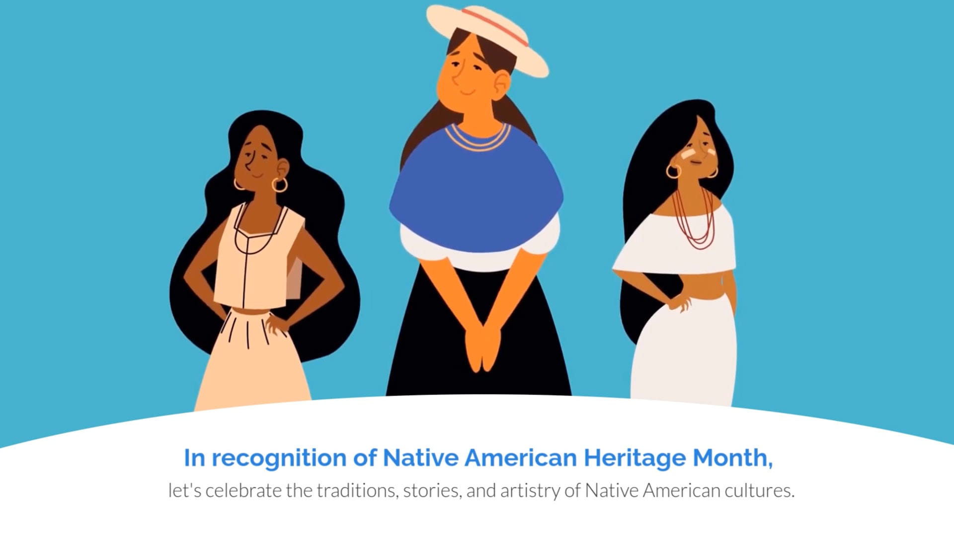 Aesthetic National Native American Heritage Greeting Card Template