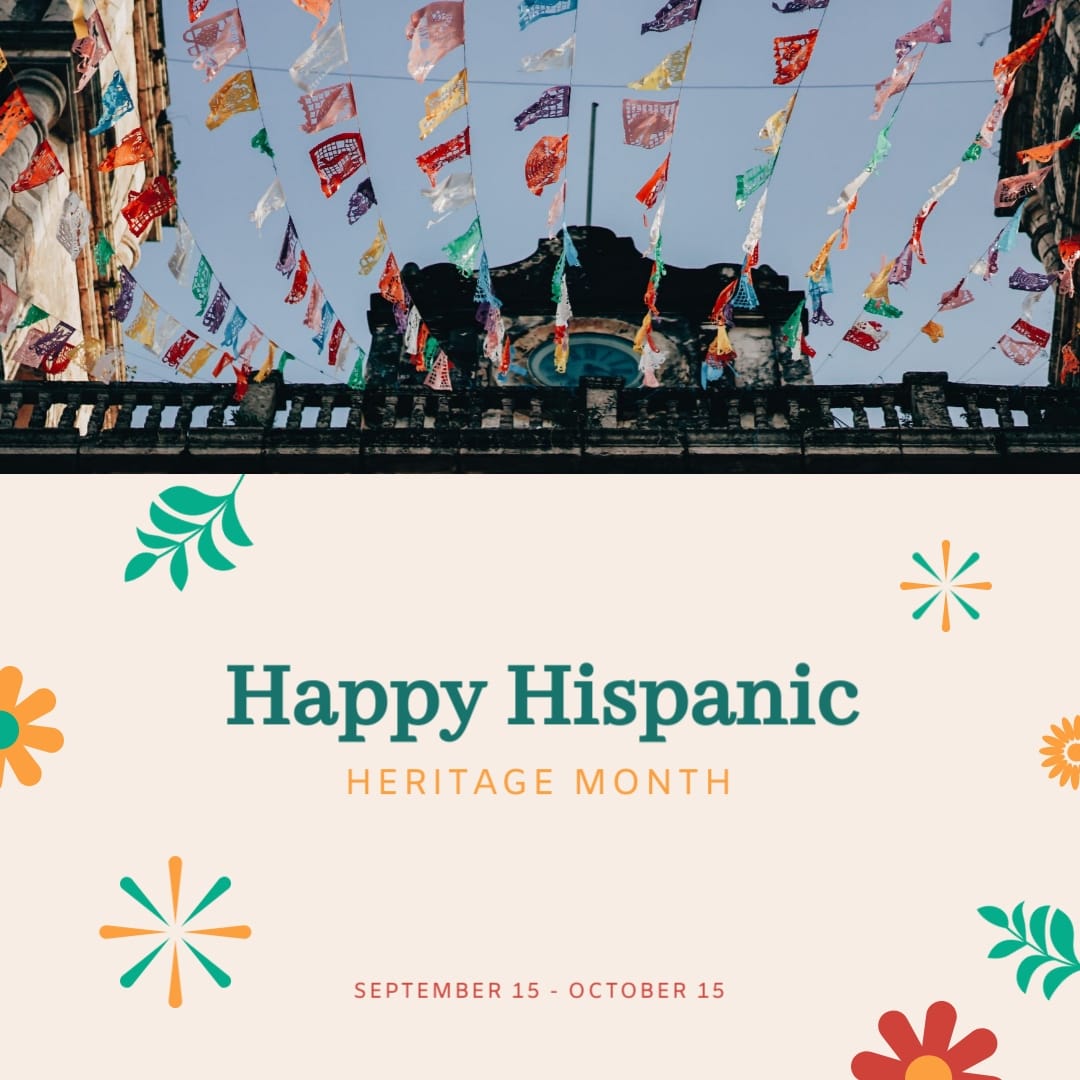 Animated Hispanic Heritage Month Greeting Card Square Template