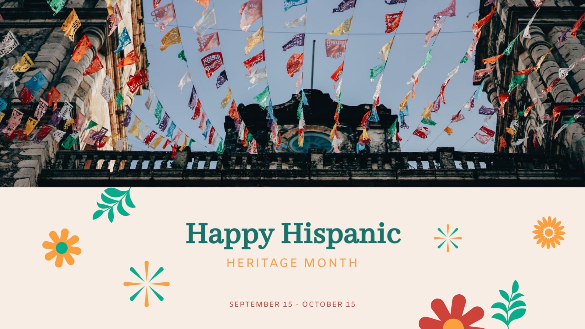 Animated Hispanic Heritage Month Greeting Card Template