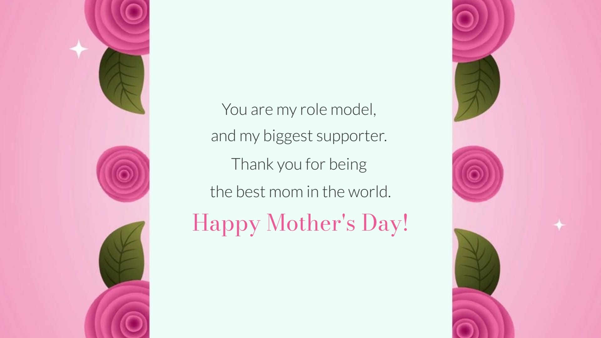 Animated Mothers Day Greeting Card Template