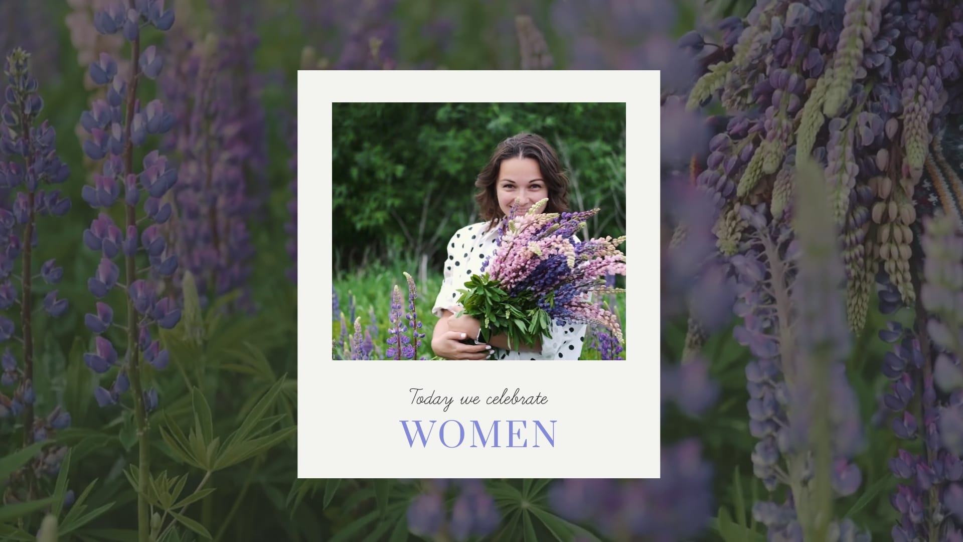 Animated Womens Day Greeting Card Template