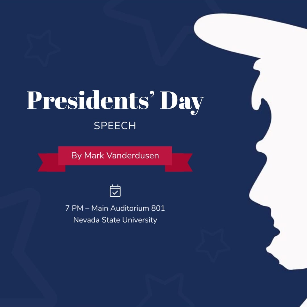 Announcement Presidents Day Greeting Card Square Template