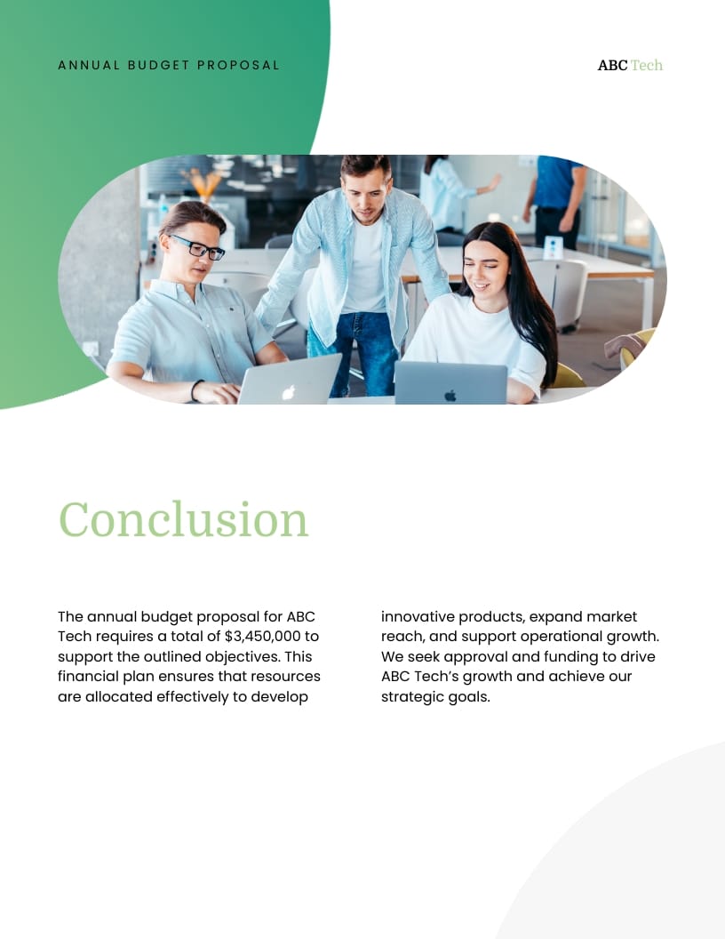 Annual Budget Proposal Template - Slide 6 Annual Budget Proposal Template - Slide 6
