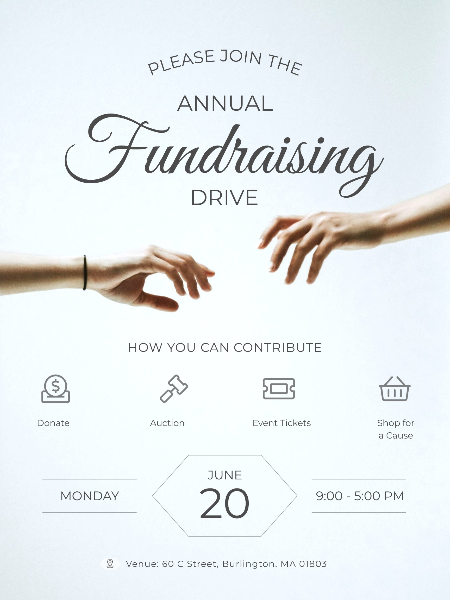 Annual Fundraiser Poster Template
