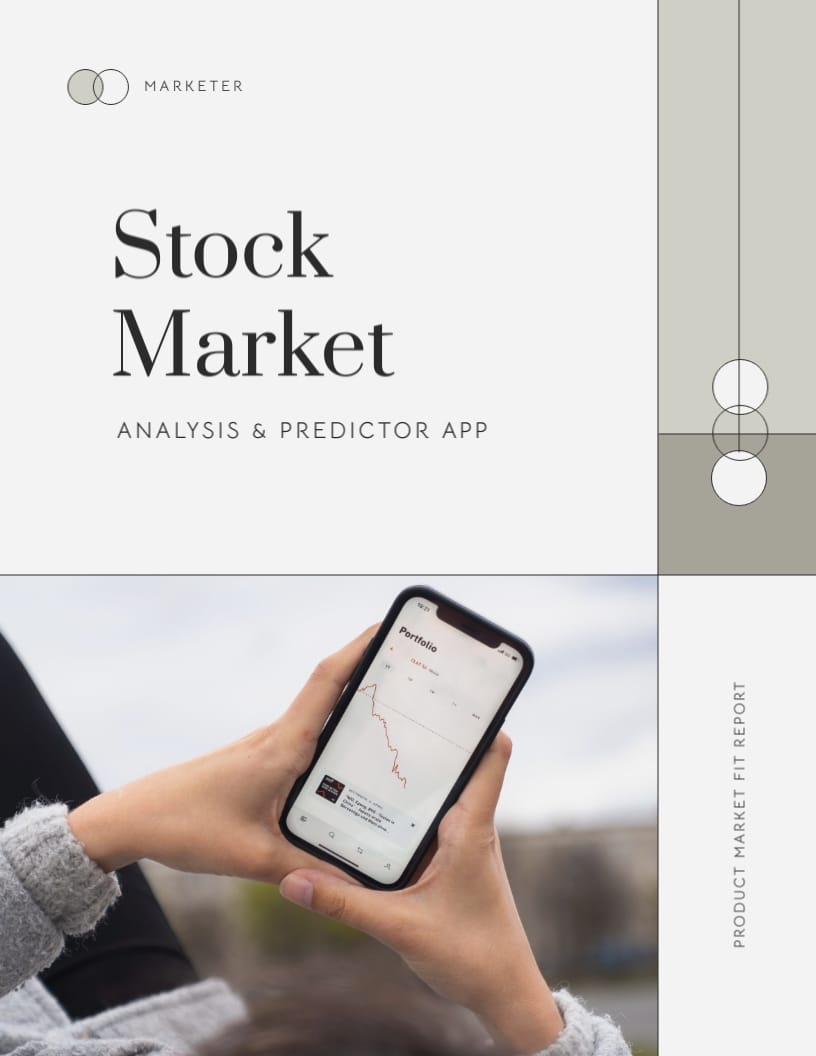 App Product Market Fit Report Template