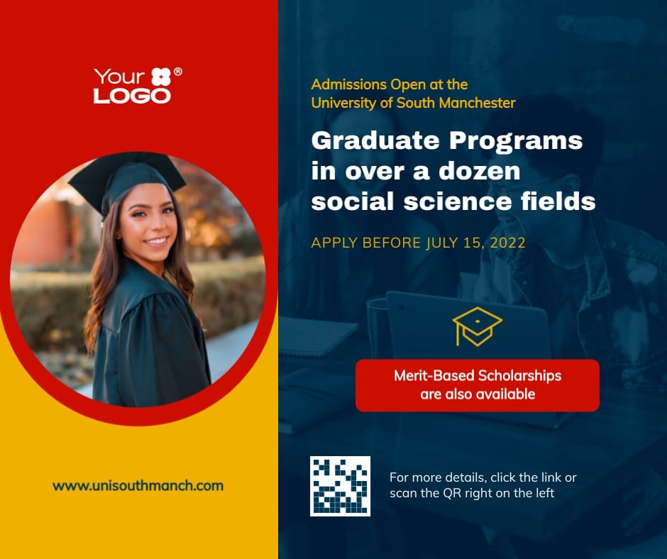 Applications Open for Masters Facebook Post Template