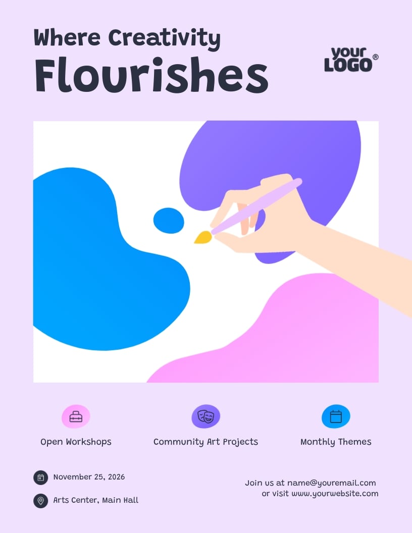 Art Club Flyer Template