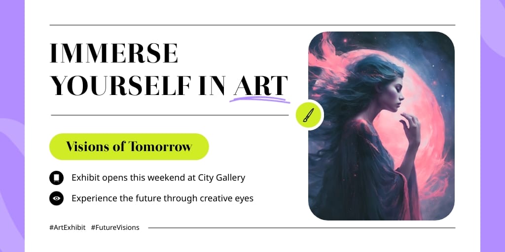 Art Exhibit Announcement X Post Template