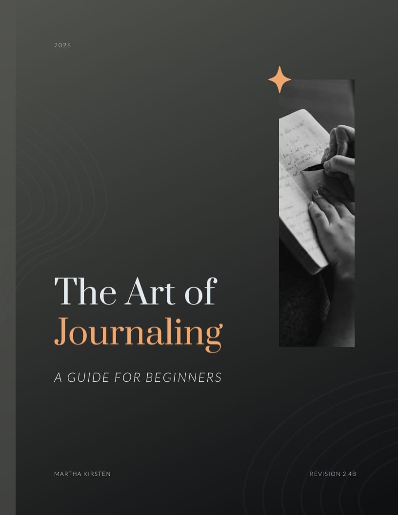 Art Journaling Workbook Template
