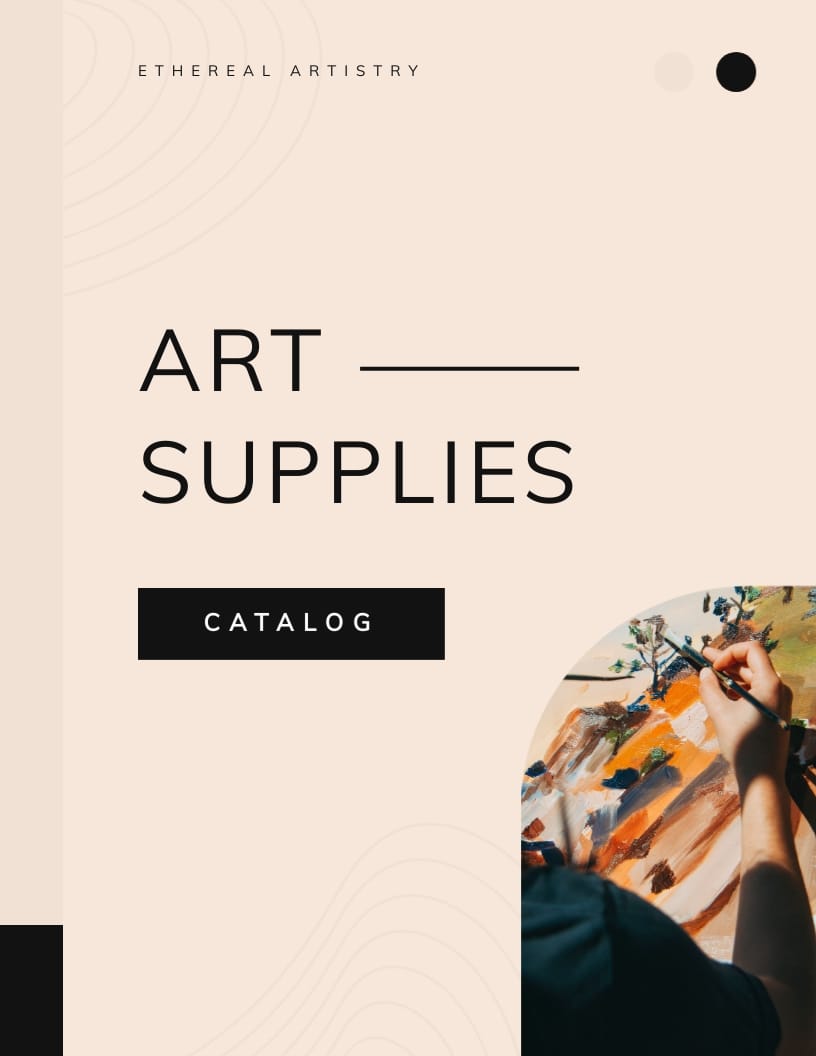 Art Material Catalog Template