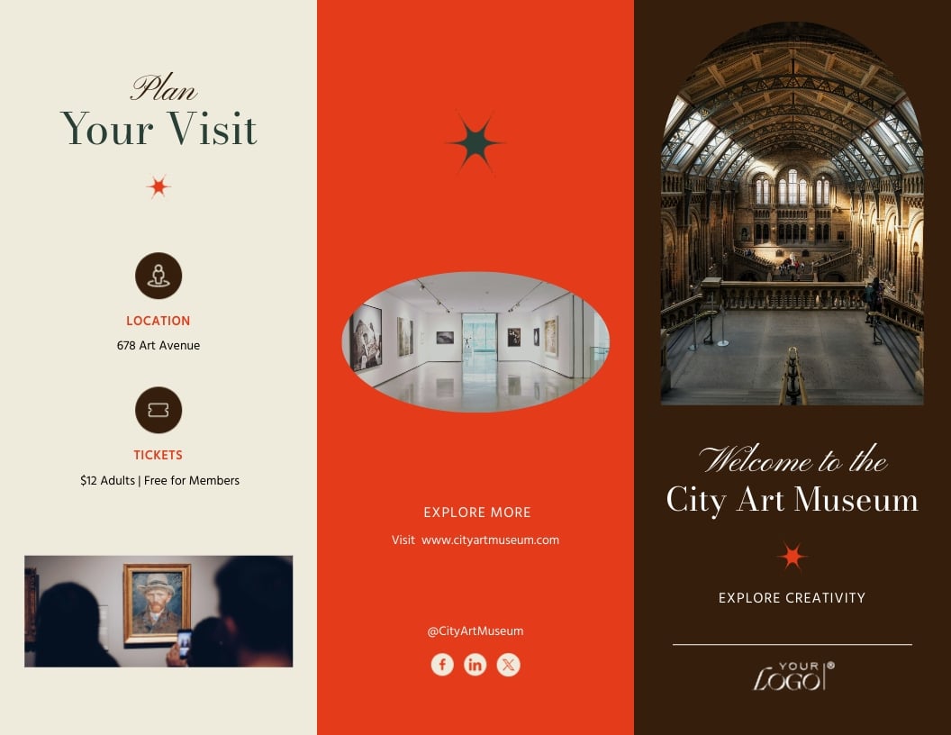 Art Museum Brochure Template