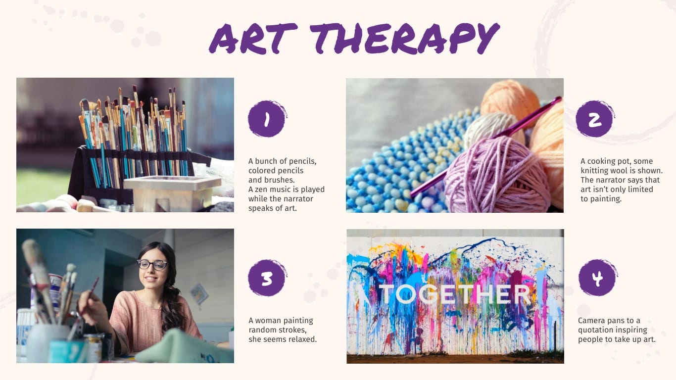 Art Therapy Storyboard