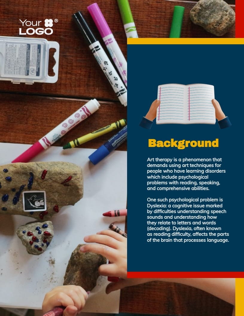 Art Therapy for a Dyslexic Child Case Study Template - Slide 2 Art Therapy for a Dyslexic Child Case Study Template - Slide 2