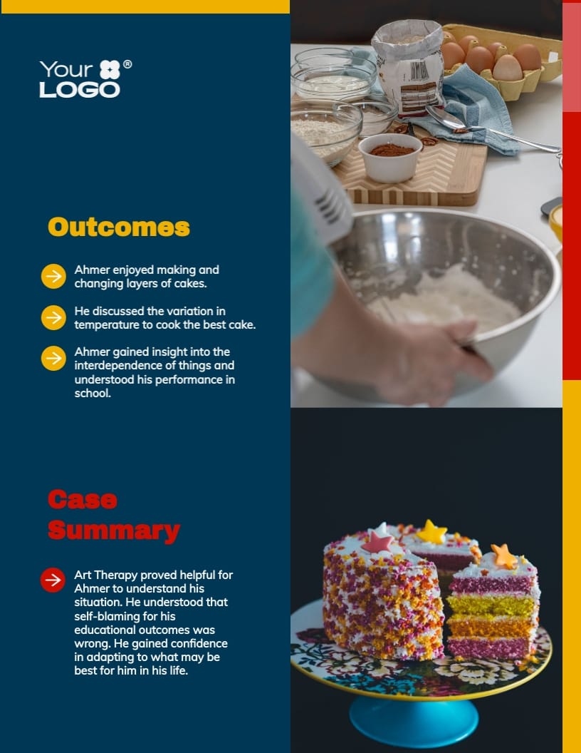 Art Therapy for a Dyslexic Child Case Study Template - Slide 5 Art Therapy for a Dyslexic Child Case Study Template - Slide 5