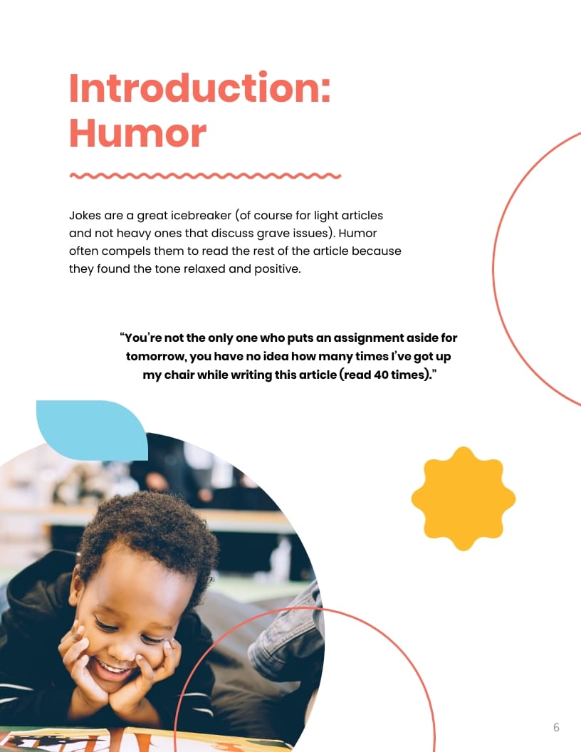 Article Introduction Template Book Lead Magnet Template - Slide 6 Article Introduction Template Book Lead Magnet Template - Slide 6