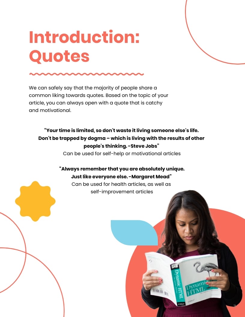 Article Introduction Template Book Lead Magnet Template - Slide 7 Article Introduction Template Book Lead Magnet Template - Slide 7