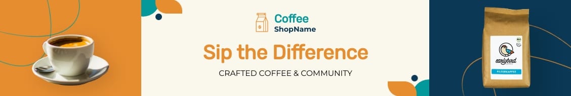 Artisan Coffee Shop LinkedIn Header Template