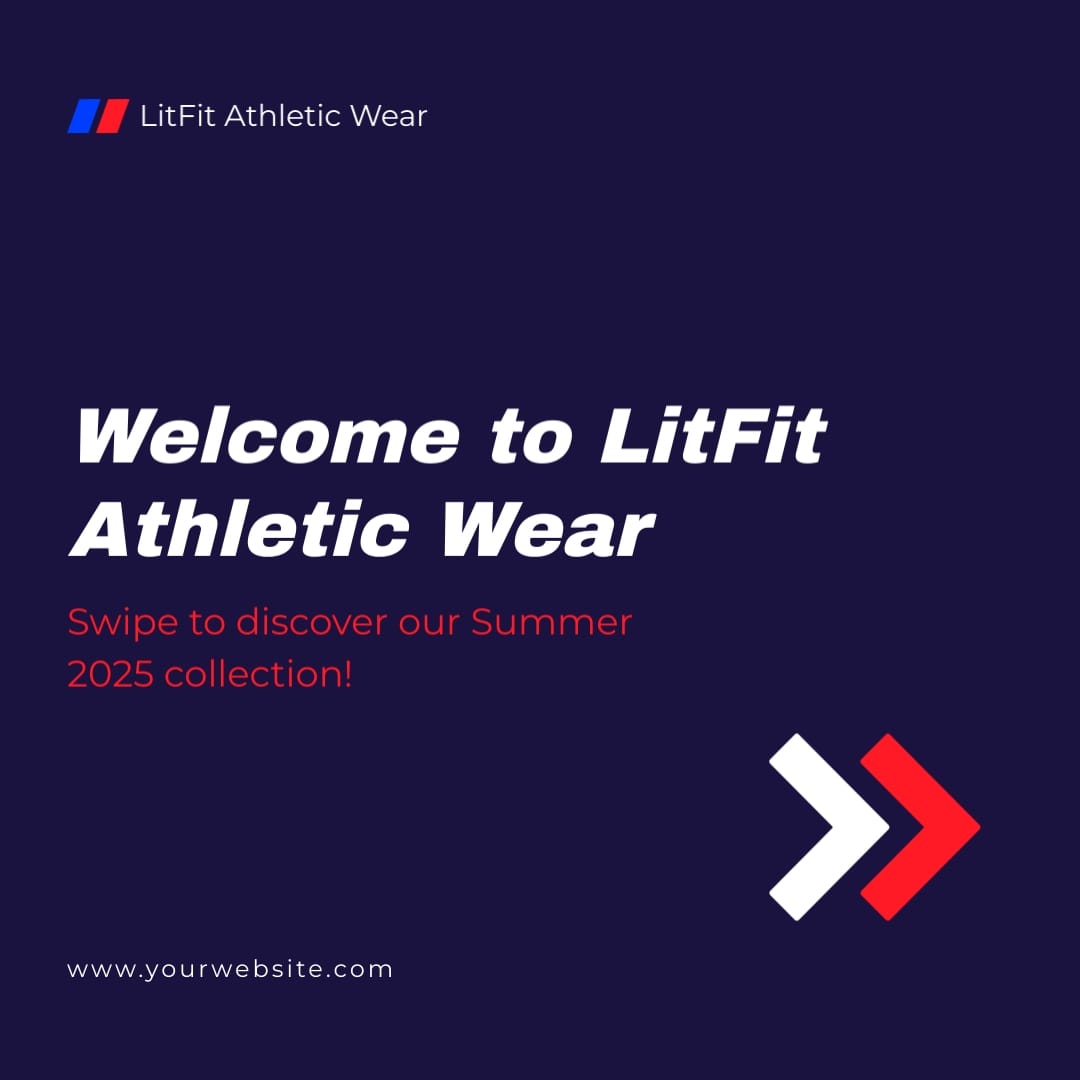Athletic Clothing Brand Instagram Carousel Template