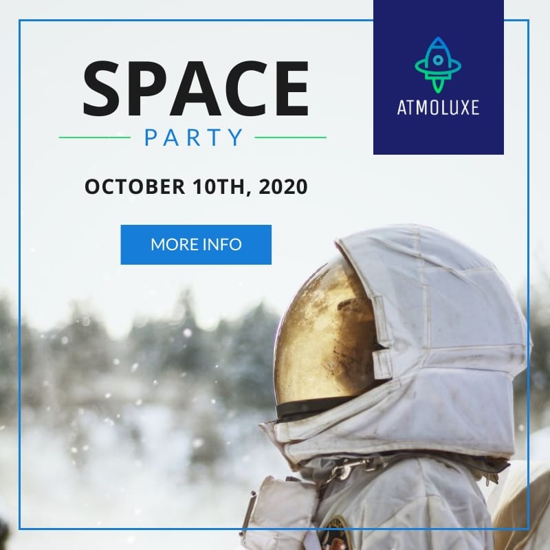 Atmoluxe Space Party Blog Graphic Medium Template