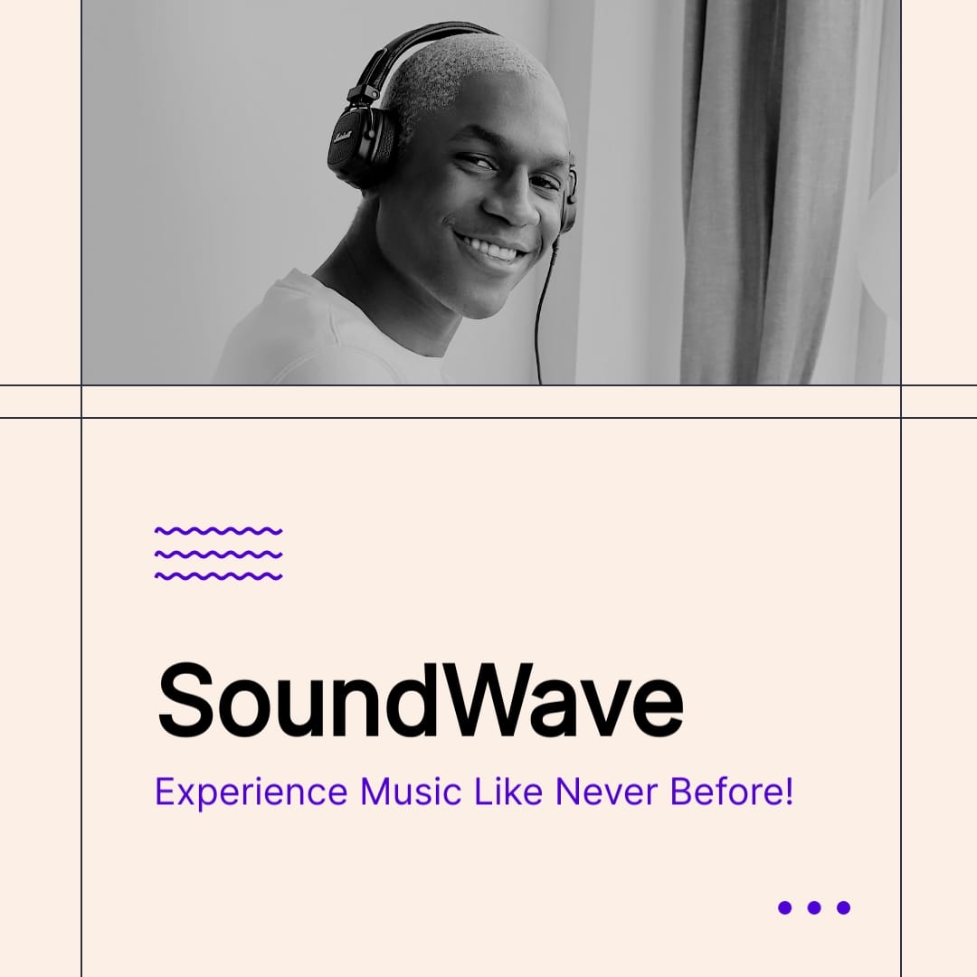 Audio Store Instagram Carousel Post Template