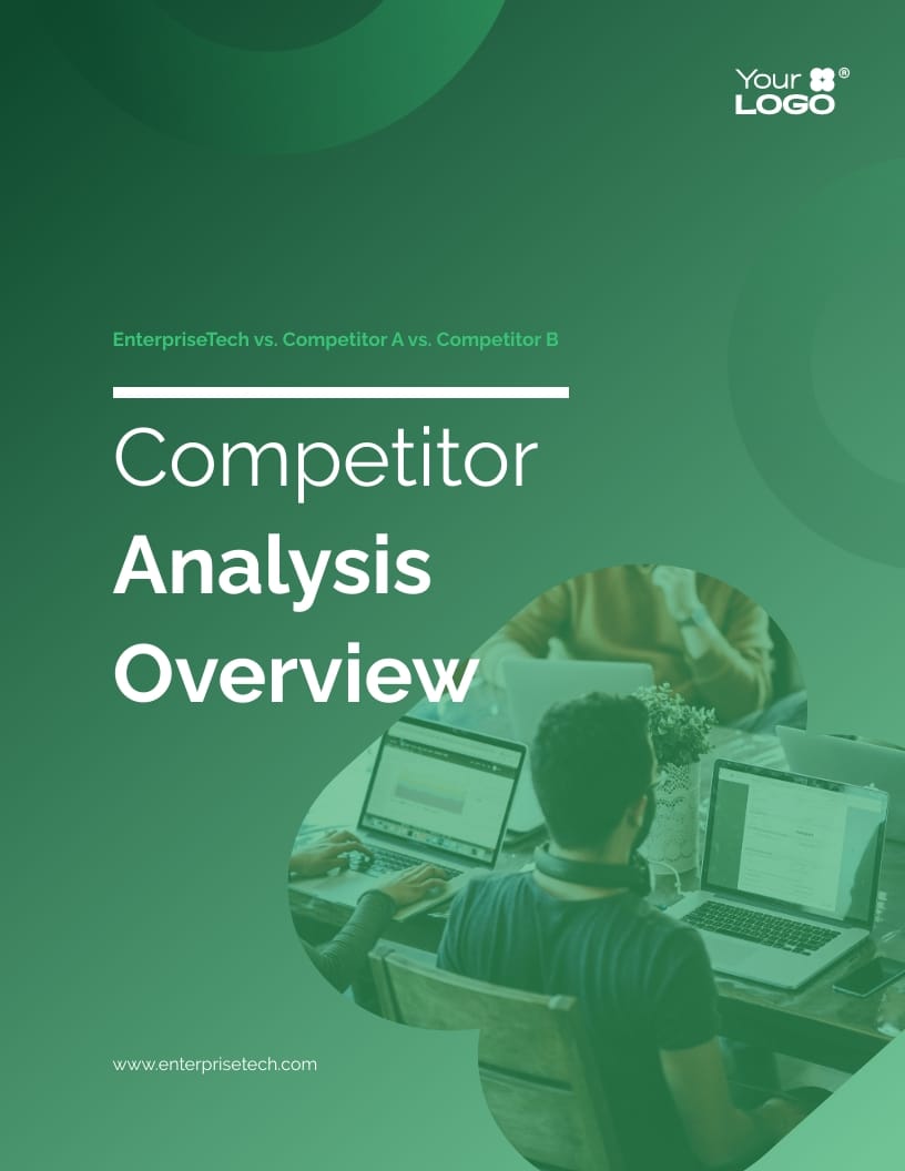 B2B Competitor Analysis Chart Report Template