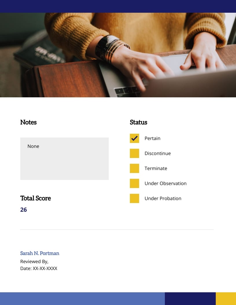 B2B Employee Peer Evaluation Report Template | Visme