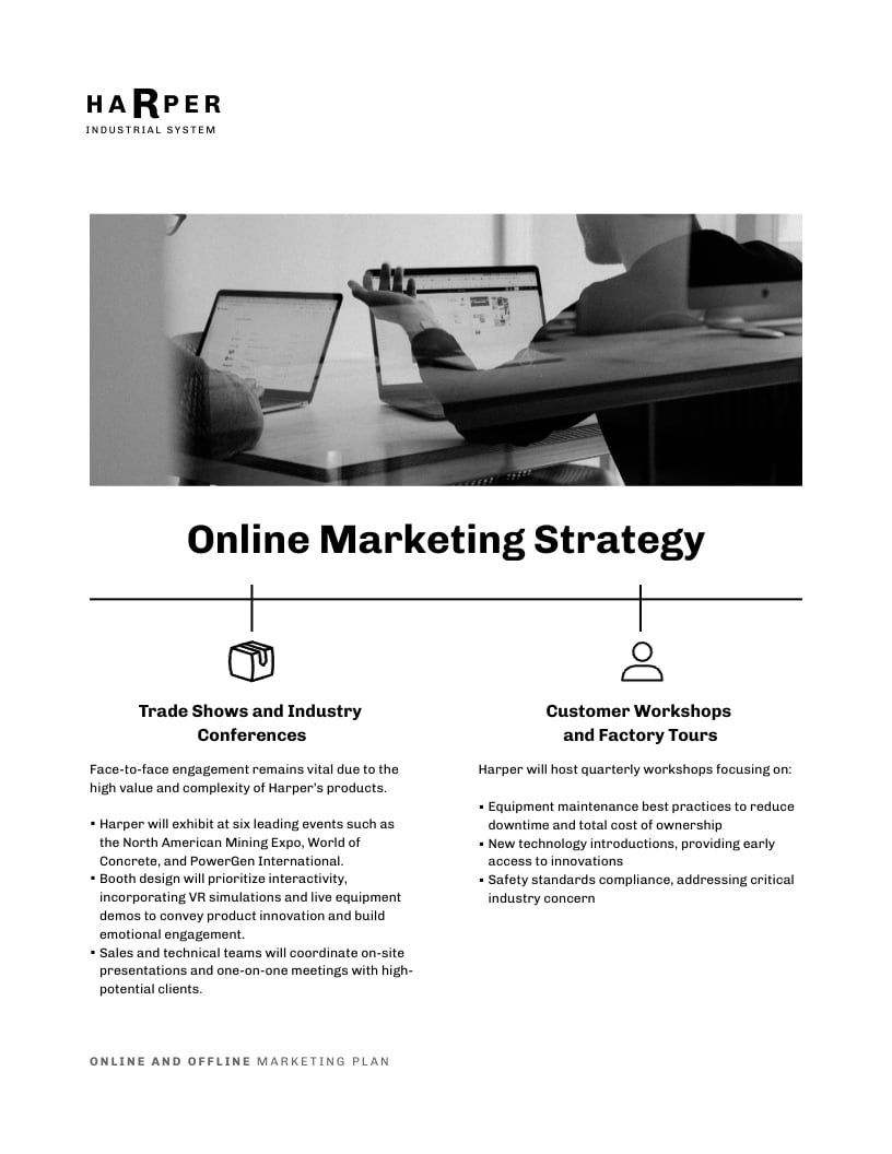 B2B Marketing Plan Outline Template | Visme