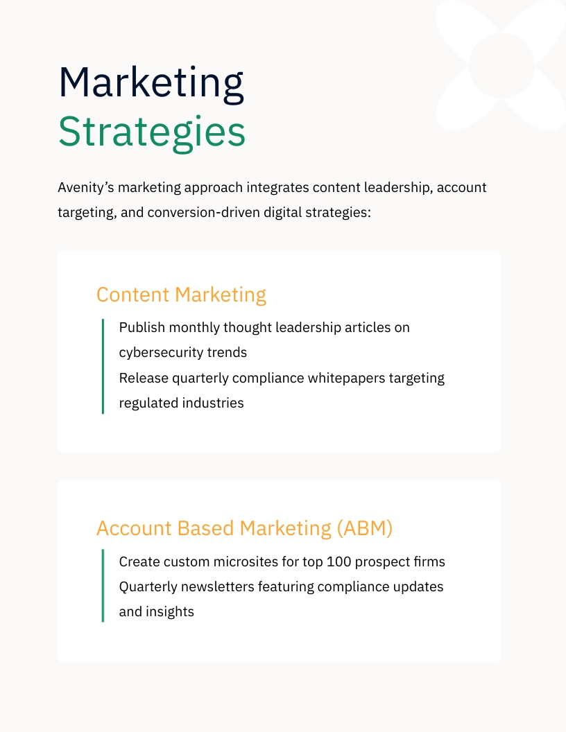 B2B Marketing Plan Template - Slide 8 B2B Marketing Plan Template - Slide 8