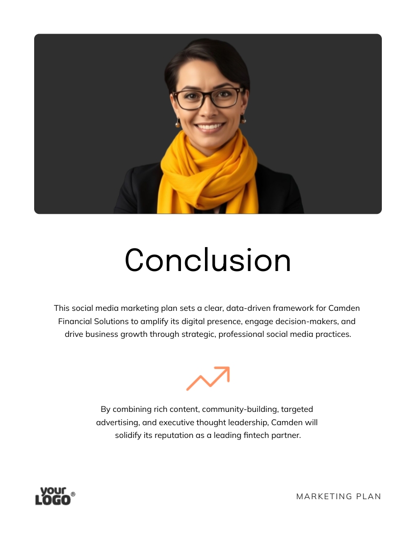 B2B Social Media Marketing Plan Template - Slide 10 B2B Social Media Marketing Plan Template - Slide 10