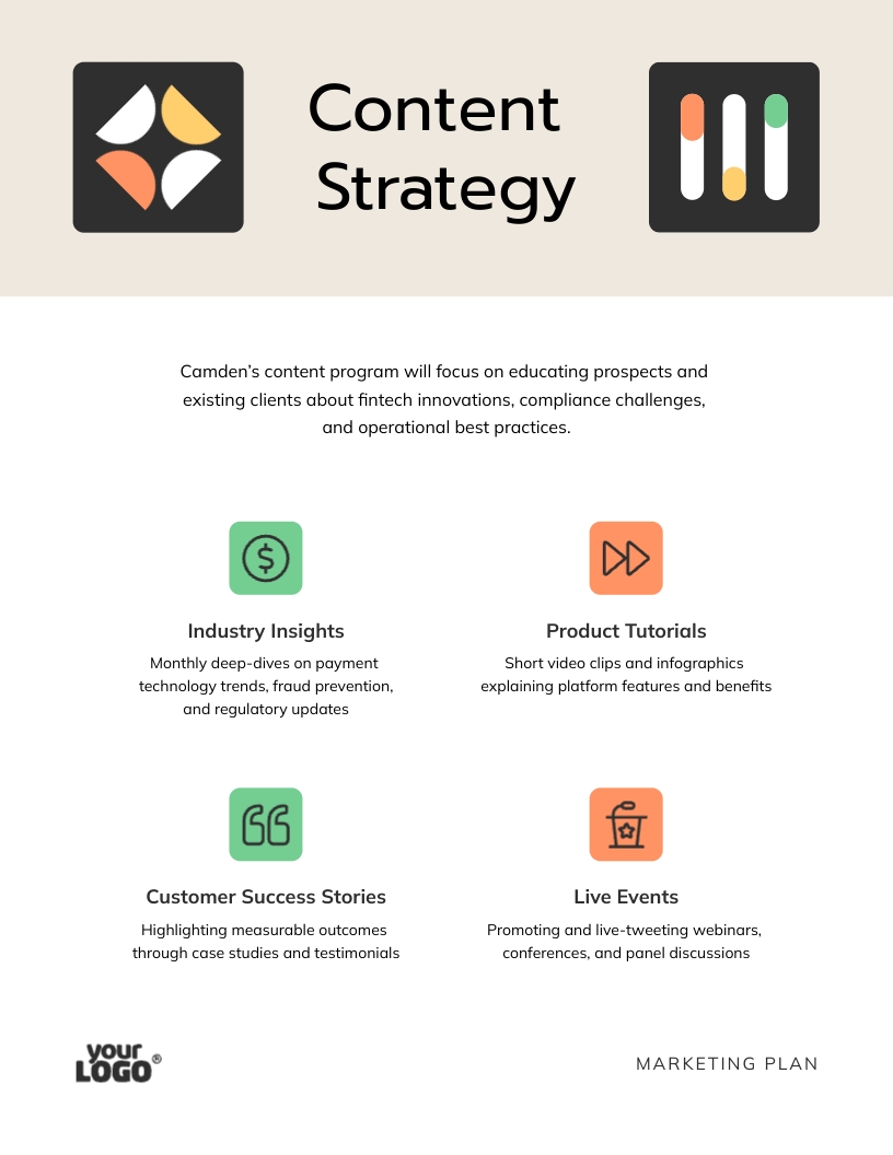 B2B Social Media Marketing Plan Template - Slide 6 B2B Social Media Marketing Plan Template - Slide 6