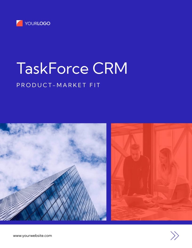 B2B Software Product Market Fit Report Template