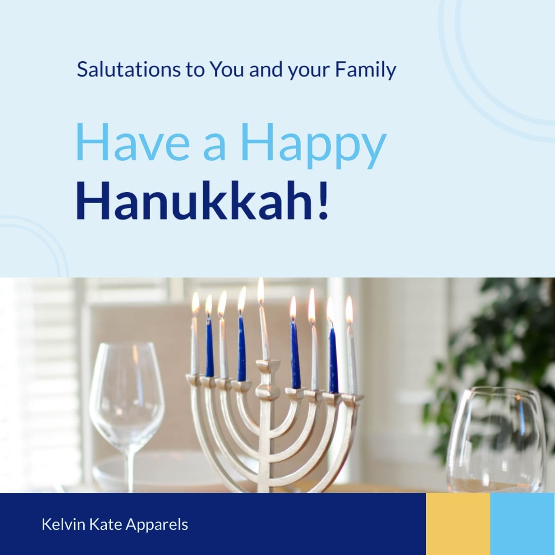 Animated B2C Hanukkah Greeting Card Square Template