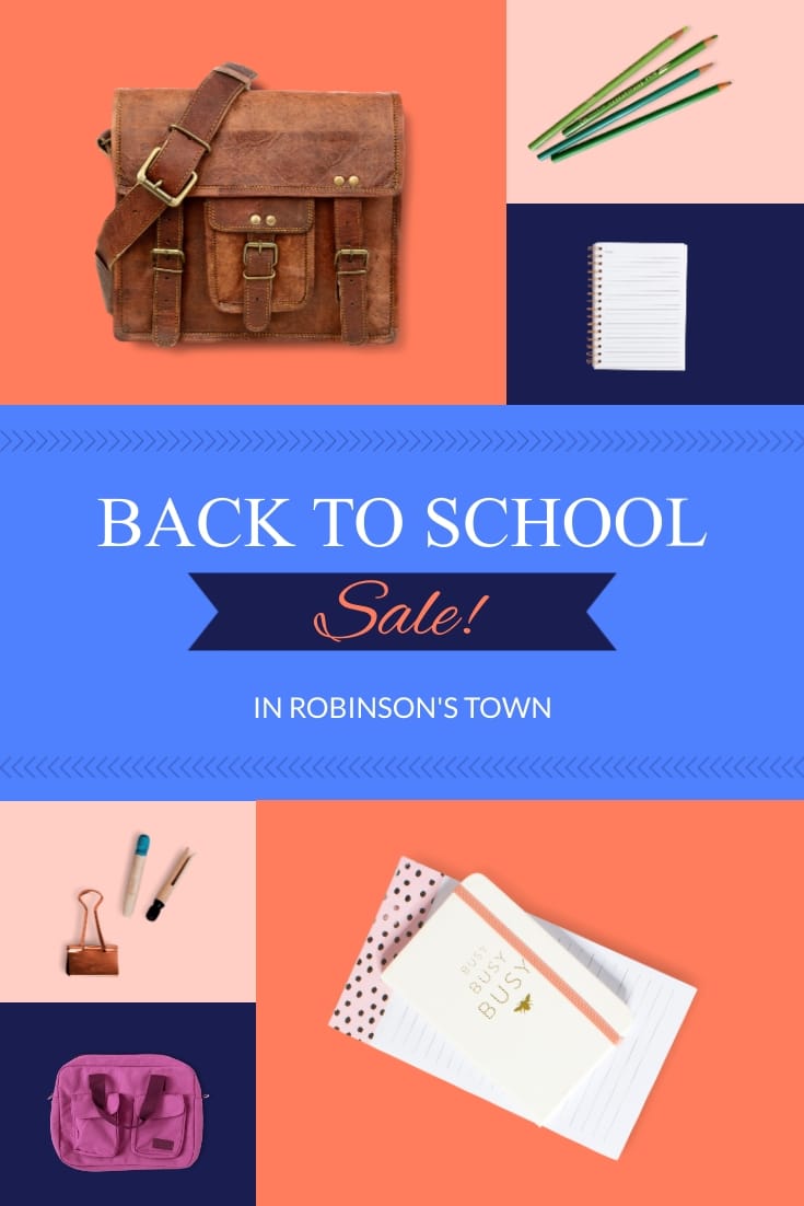 Back to School Sale Pinterest Post Template