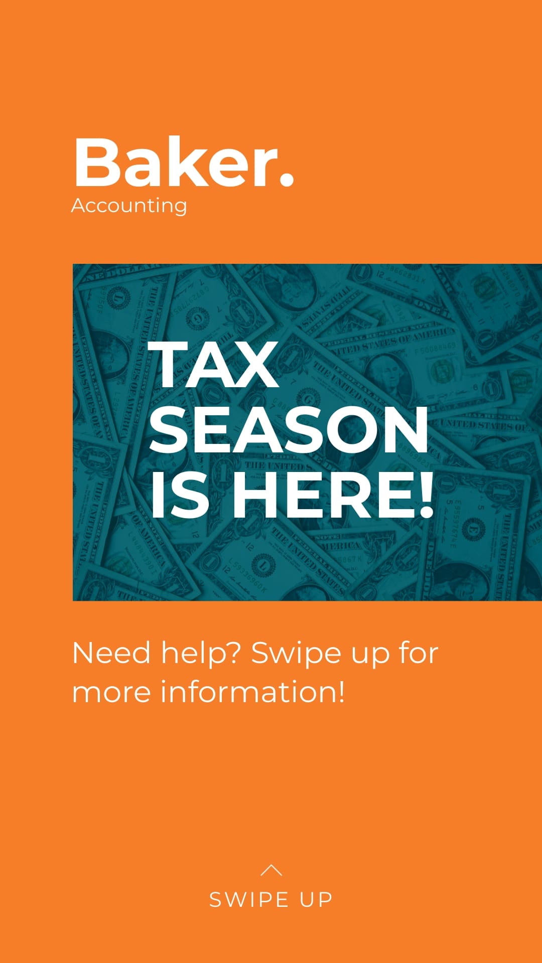 Baker Accounting Instagram Stories Template Visme