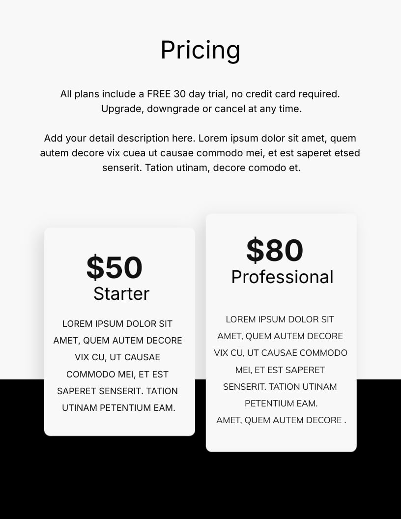 Basic Simple Proposal Template | Visme