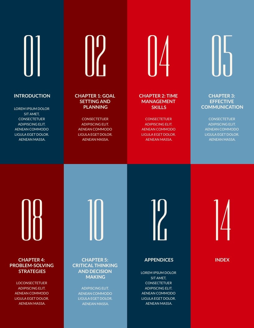 Basic Table of Contents Template