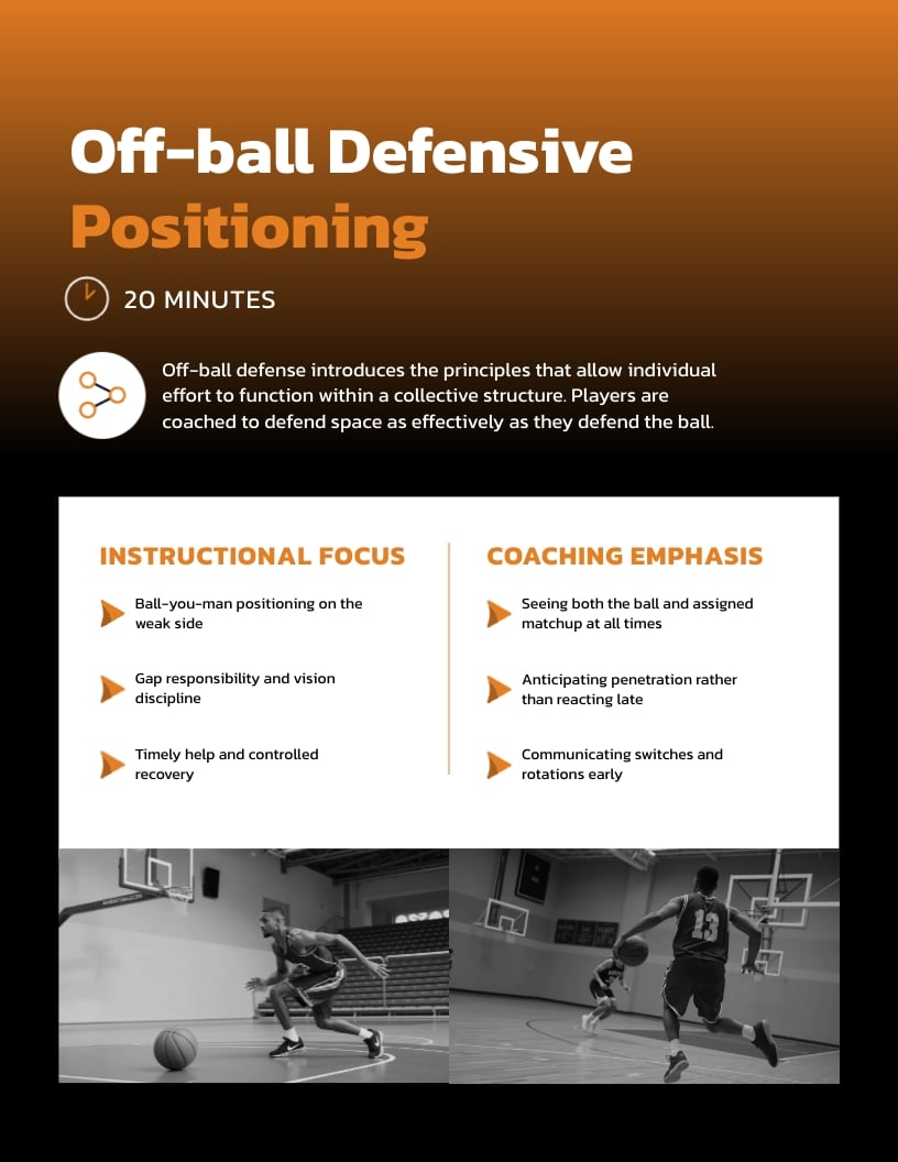 Basketball Plan Template | Visme