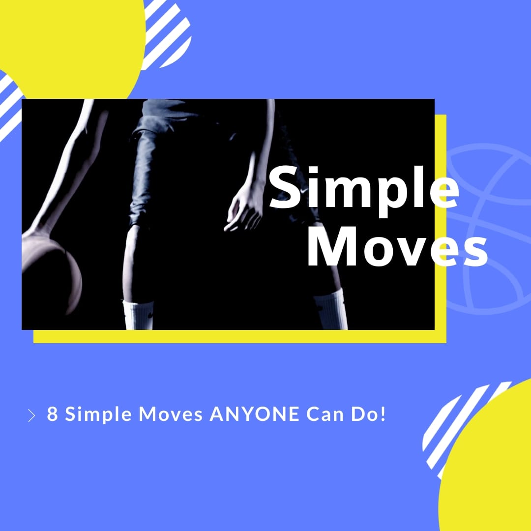 Basketball Simple Moves Video Intro Square Template